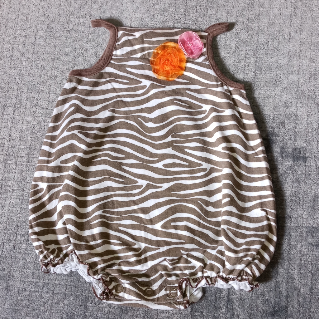 Sale! Circo Brown Zebra Print Romper Size 6 Months